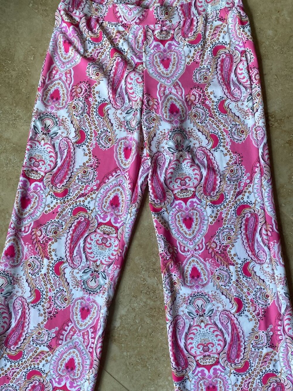 Jude ConnallyTrixie Jude Cloth Stretch Oasis Paisley Peony Print Pants Size MED